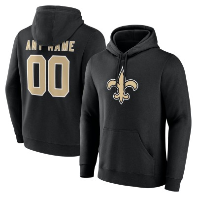 Именная толстовка New Orleans Saints Black Team Authentic