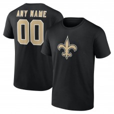Именная футболка New Orleans Saints Black Team Authentic