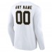 Именная футболка с длинным рукавом New Orleans Saints White Team Authentic
