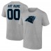 Именная футболка Carolina Panthers Gray Team Authentic Именная футболка Carolina Panthers Gray Team Authentic