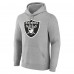Las Vegas Raiders Gray Team Authentic Custom Name & Number Pullover Hoodie