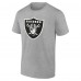 Las Vegas Raiders Gray Team Authentic Custom Name & Number T-Shirt