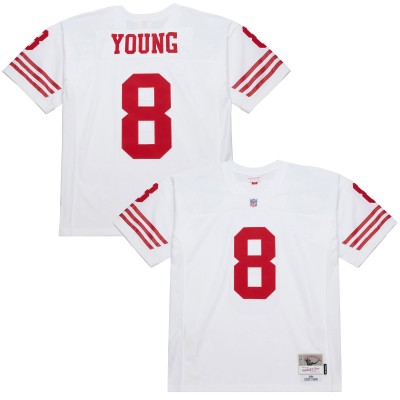 Джерси San Francisco 49ers Steve Young Mitchell & Ness White 1994 Legacy Replica