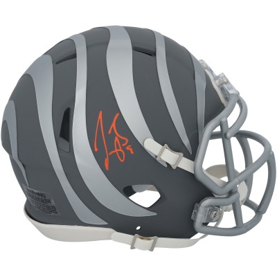 Joe Burrow Cincinnati Bengals Autographed Fanatics Authentic Riddell Slate Speed Mini Helmet