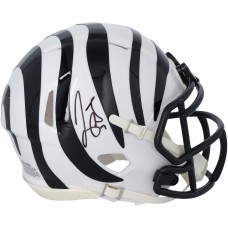 Joe Burrow Cincinnati Bengals Autographed Fanatics Authentic Riddell 2022 White Alternate Speed Mini Helmet