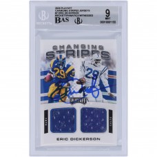Eric Dickerson Los Angeles Rams Autographed 2020 Panini Playoff Changing Stripes Dual Jersey Relic #CS-ED Beckett Fanatics Witnessed Authenticated 9/10 Card Eric Dickerson Los Angeles Rams Autographed 2020 Panini Playoff Changing Stripes Dual Jersey Relic #CS-ED Beckett Fanatics Witnessed Authenticated 9/10 Card