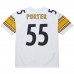 Джерси Pittsburgh Steelers Joey Porter Mitchell & Ness White 2005 Authentic Throwback Retired Player