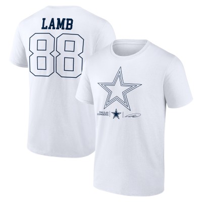 Футболка Dallas Cowboys CeeDee Lamb White Tonal