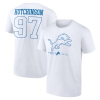 Футболка Detroit Lions Aidan Hutchinson White Tonal