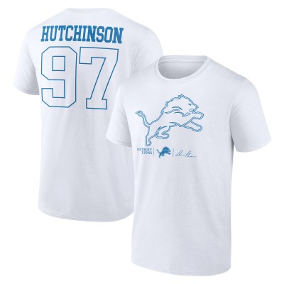 Футболка Detroit Lions Aidan Hutchinson White Tonal
