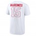 Kansas City Chiefs Patrick Mahomes White Tonal Name & Number T-Shirt