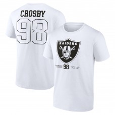 Las Vegas Raiders Maxx Crosby White Tonal Name & Number T-Shirt