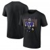 Minnesota Vikings Justin Jefferson Black Humble Shadow Player T-Shirt