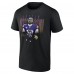 Minnesota Vikings Justin Jefferson Black Humble Shadow Player T-Shirt