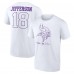 Minnesota Vikings Justin Jefferson White Tonal Name & Number T-Shirt