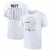 Футболка Pittsburgh Steelers T.J. Watt White Tonal