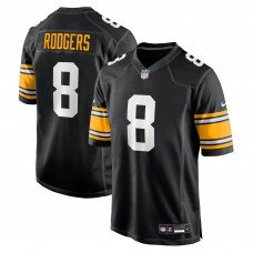 Игровая джерси Pittsburgh Steelers Aaron Rodgers Nike Black Alternate Game