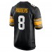Игровая джерси Pittsburgh Steelers Aaron Rodgers Nike Black Alternate Game