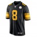 Игровая джерси Pittsburgh Steelers Aaron Rodgers Nike Black Alternate Game
