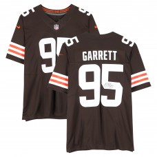 Игровая джерси Myles Garrett Cleveland Browns Autographed Fanatics Authentic Brown Nike Limited