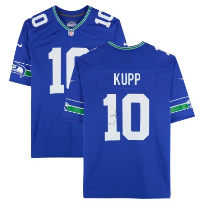 Cooper Kupp Seattle Seahawks Autographed Fanatics Authentic Royal Throwback Nike Game Jersey