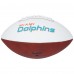 Tua Tagovailoa Miami Dolphins Autographed Fanatics Authentic Franklin White Panel Football with Phins Up! Inscription