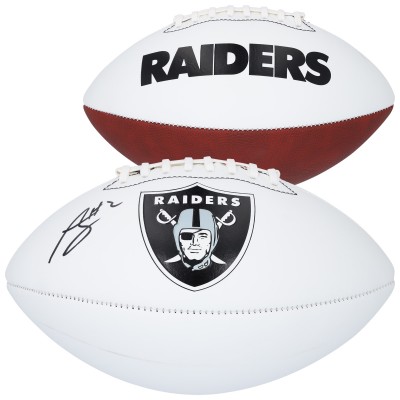 Ashton Jeanty Las Vegas Raiders Autographed Fanatics Authentic Franklin White Panel Football