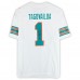 Игровая джерси Tua Tagovailoa Miami Dolphins Autographed Fanatics Authentic White Nike Throwback Vapor F.U.S.E. Limited