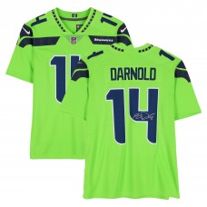 Sam Darnold Seattle Seahawks Autographed Fanatics Authentic Neon Green Nike Limited Jersey
