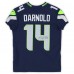 Sam Darnold Seattle Seahawks Autographed Fanatics Authentic Navy Nike Elite Jersey