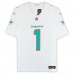 Игровая джерси Tua Tagovailoa Miami Dolphins Autographed Fanatics Authentic White Nike Vapor F.U.S.E. Limited