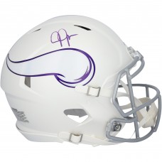 Justin Jefferson Minnesota Vikings Autographed Fanatics Authentic Riddell 2024 Alternate Speed Authentic Helmet