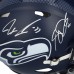 Sam Darnold & Jaxon Smith-Njigba Seattle Seahawks Autographed Fanatics Authentic Riddell Speed Authentic Helmet
