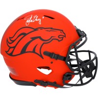 John Elway Denver Broncos Autographed Fanatics Authentic Riddell Rave Speed Authentic Helmet