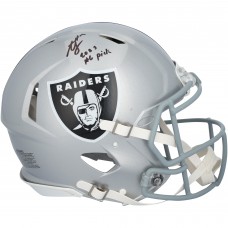 Ashton Jeanty Las Vegas Raiders Autographed Fanatics Authentic Riddell Speed Authentic Helmet with 2025 #6 Pick Inscription