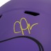 Justin Jefferson Minnesota Vikings Autographed Fanatics Authentic Riddell Rave Speed Replica Helmet