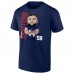 New York Giants Cam Skattebo Navy Rookie Illustration T-Shirt