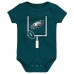 Малышам & Newborn Philadelphia Eagles Outerstuff Littlest Player Three-Piece Bodysuit Set