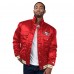 San Francisco 49ers Levi’s x Starter Scarlet Silver Tab Satin Full-Snap Trucker Jacket