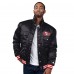 San Francisco 49ers Levi’s x Starter Black Silver Tab Satin Full-Snap Trucker Jacket San Francisco 49ers Levi’s x Starter Black Silver Tab Satin Full-Snap Trucker Jacket