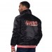 San Francisco 49ers Levi’s x Starter Black Silver Tab Satin Full-Snap Trucker Jacket