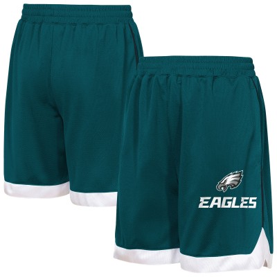 Подростковая Philadelphia Eagles Outerstuff Midnight Green All Star Mesh Shorts