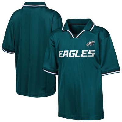 Подростковая Philadelphia Eagles Outerstuff Midnight Green Stadium Jersey Polo