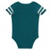 Малышам & Newborn Philadelphia Eagles Outerstuff Up One Three-Piece Bodysuit, Bib & Booties Set