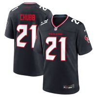 Игровая джерси Houston Texans Nick Chubb Nike Navy Team Game