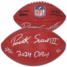 Patrick Surtain II Denver Broncos Autographed Fanatics Authentic Wilson Duke Full Color Football with PS2 & 2024 DPOY Inscriptions - Limited Edition of 10