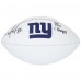 Mario Manningham New York Giants Autographed Franklin White Panel Football with SB XLVI Champs Inscription