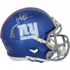 Abdul Carter New York Giants Autographed Fanatics Authentic Riddell Speed Mini Helmet