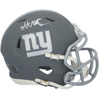 Abdul Carter New York Giants Autographed Fanatics Authentic Riddell Slate Speed Mini Helmet