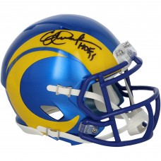 Eric Dickerson Los Angeles Rams Autographed Fanatics Authentic Riddell Speed Mini Helmet with HOF 99 Inscription